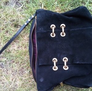 Black Leather Crossbody Bag